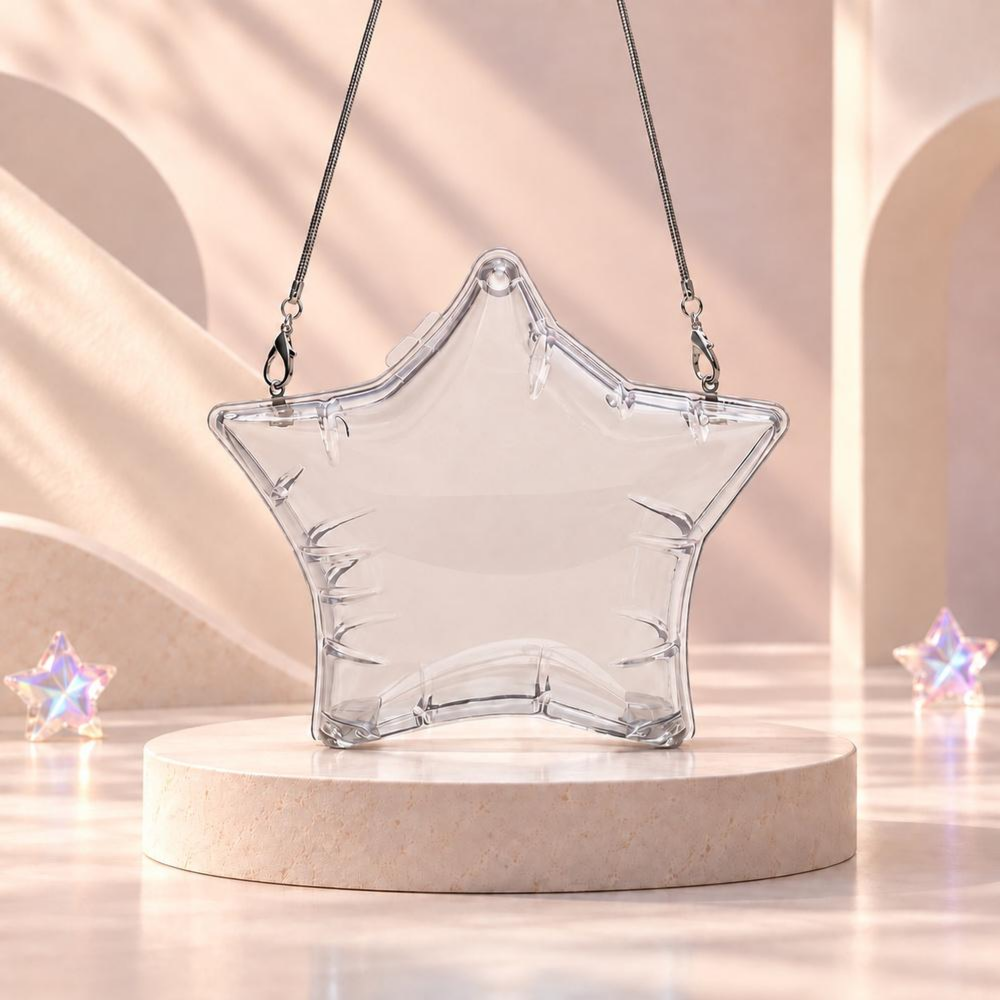 شنطة نجمة شفافة — Transparent star bag