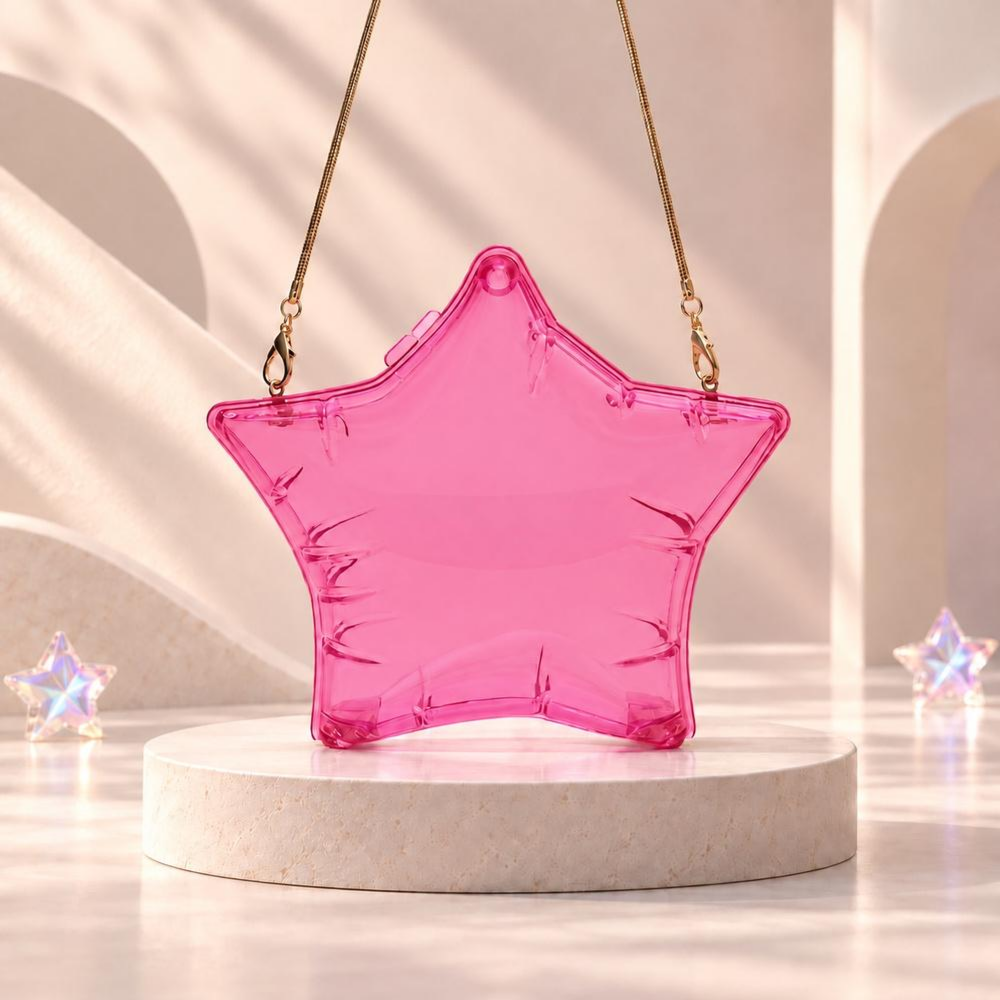 شنطة نجمة وردية — Pink star bag
