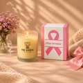 هدية التوعية بسرطان الثدي — شمعة Pink October